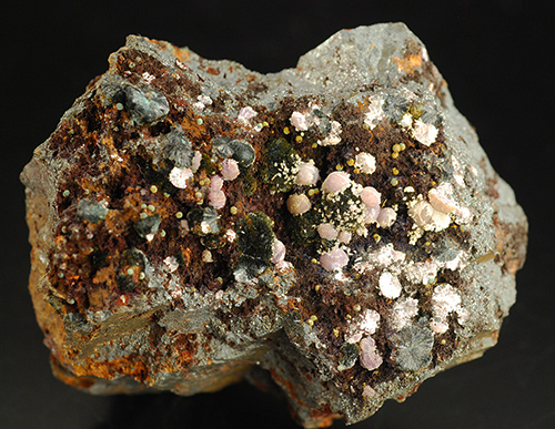 Strengite on goethite - Leveniemi mine - Svappavaara - Kiruna - Norrbotten County - Sweden