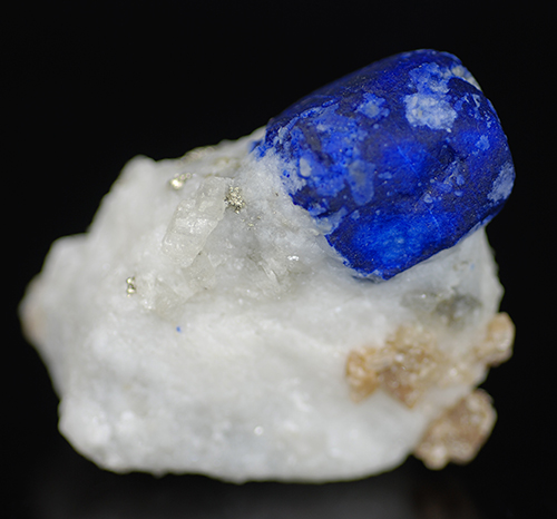 Lazurite, pyrite and chondrodite - Sar-e-Sang distr. - Koksha valley - Badakhshan prov. - Afghanistan