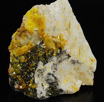 Cesarolite and mimetite - Guatomo mine ('Hat Yai' mimetite locality) - Tham Thalu - Bannang Sata Distr. - Yala Prov. - Thailand