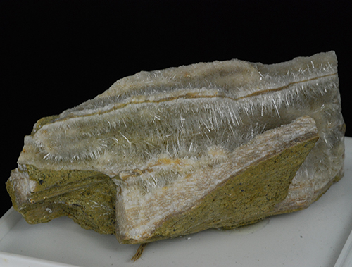 Natrolite on petrified wood - Sipi caves - Mount Elgon - Manafwa distr. - Uganda
