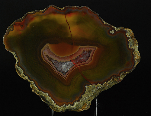 Agate (var. of quartz)  Agouim - Amerzgane Cercle  Dra-Tafilalet Region - Morocco