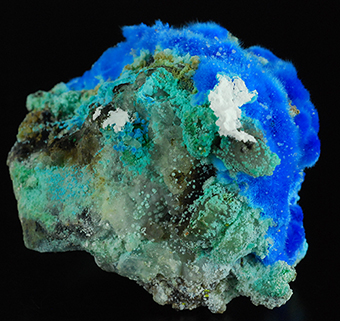 Cyanotrichite - Qinglong Sb-Au deposit - Qinglong Co. - Qianxi'nan Autonomous pref. - Guizhou prov. - Cina