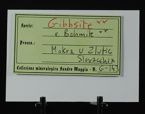 Gibbsite and bhmite - Mokra U Zlutic - Slovakia