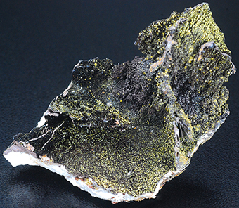Corkite on goethite - Serra da Mina mine - Cercal - Santiago do Cacm - Setbal distr. - Portugal