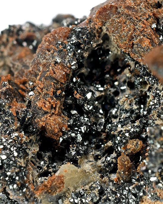 Jacobsite - Wessels Mine, Hotazel, Kalahari manganese field, Northern Cape, South Africa