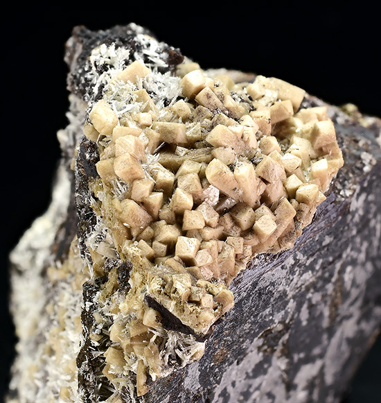 Bultfonteinite with Olmiite - N'Chwaning II Mine, Kuruman, Kalahari manganese field, Northern Cape, South Africa