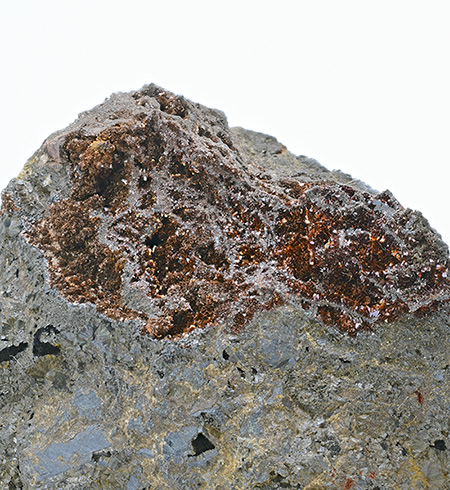 Lepidocrocite on Goethite - Eisenzecher Zug mine, Eiserfeld, Siegen, Siegen-Wittgenstein, Arnsberg, North Rhine-Westphalia, Germany