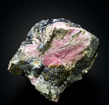Rhodonite var. Fowlerite - Garpenberg Norra (North) mine,. Hedemora, Dalarna, Sweden