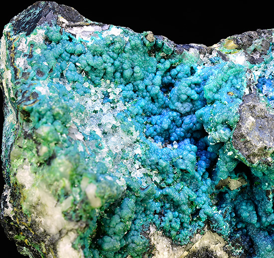 Cornwallite - La Atalaya prospect, Pastrana, Mazarrn, Murcia, Spain