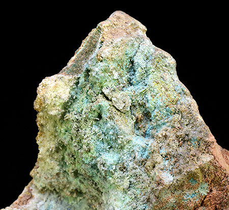 Orthoserpierite - Chessy copper mines, Chessy, Villefranche-sur-Sane, Rhne, Auvergne-Rhne-Alpes, France (TL)