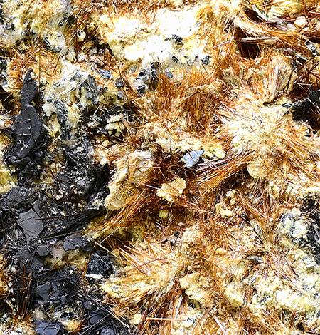 Yuanfuliite - Nuestra Seora del Carmen Mines, La Celia lamproite outcrops, Jumilla, Murcia, Spain