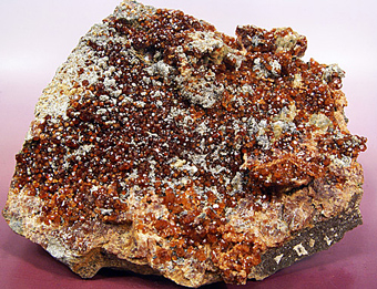 Grossular Garnet var. Hessonite - Testa Ciarva, Val d'Ala - Piemonte, Italy