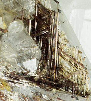 Rutile on Quartz - Diamantina, Minas Gerais, Brazil