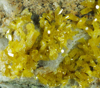 Mimetite - Guatomo mine, Tham Thalu, Yala, Thailand