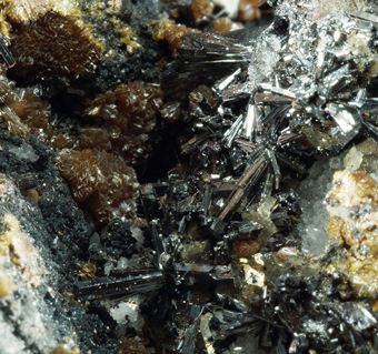 Hutchinsonite, Orpiment - Quiruvilca mine, Santiago de Chuco, La Libertad, Peru