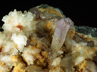 Quartz var. Amethyst - Capurru quarry, Osilo, Sardinia, Italy