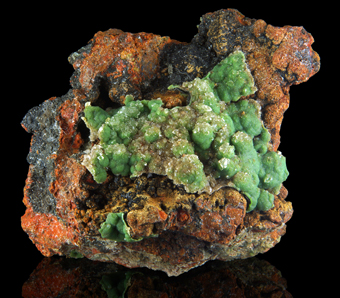 Conichalcite - Ojuela Mine, Mapimi, Durango, Mexico