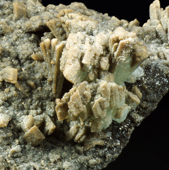 Wavellite, Paravauxite - Siglo XX mine, Llallagua, ,Potos Department, Bolivia