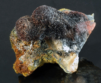 Tourmaline var. Schorl on Quartz - Erongo Mountains, Erongo Region, Namibia