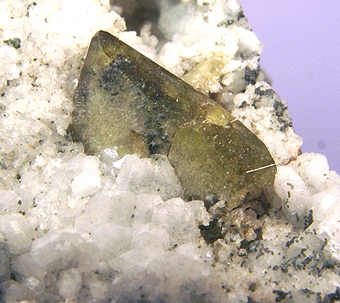 Titanite on Albite - Pian Lanella, Margone - Italy
