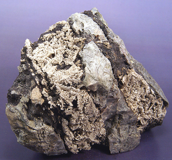 Silver on native Arsenic - Tellerhauser Mine - Germany
