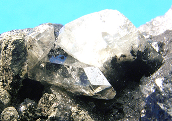 Anglesite on Galena - Monteponi Mine. Monteponi - Sardinia, Italy