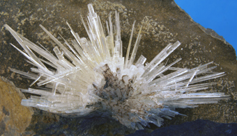Aragonite on Basalt - Santa Caterina - Sardinia, Italy
