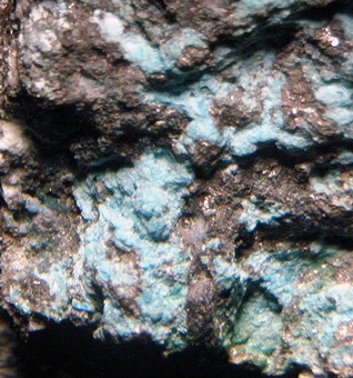 Yvonite, Geminite and Pushcharovskite - Salsigne mine, Salsigne - France