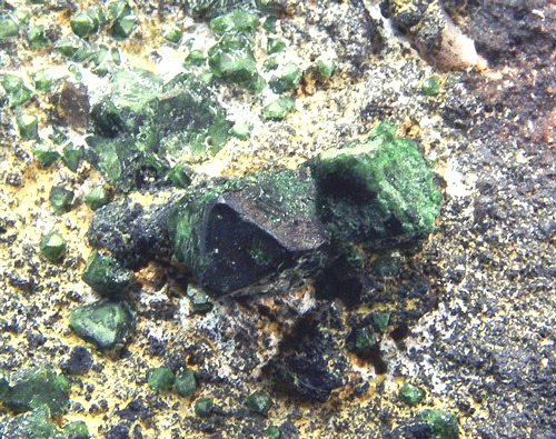 Libethenite - Kabwe Mine - Zambia