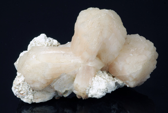 Stilbite on Laumontite - Nasik quarries - India