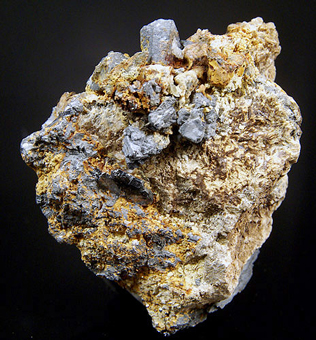 Bournonite- Brosso Mine, Piedmont, Italy