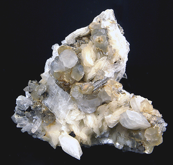 Dolomite and Plumboancalcite - Traversella Mine, Traversella, Piedmont, Italy