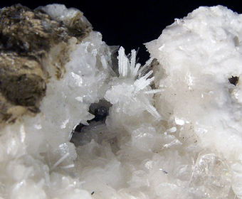 Dolomite and Quartz - Traversella Mine, Traversella, Piedmont, Italy