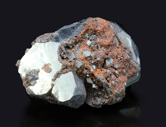 Bixbyite on Hematite with Andradite - N'Chwaning II Mine, KMF, South Africa