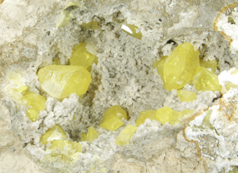 Sulphur - Gessolungo mine, Sicily, Italy