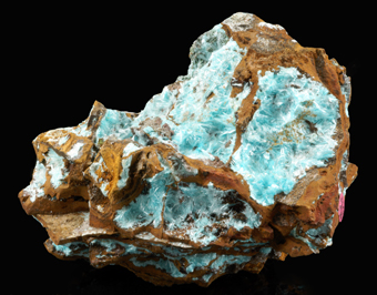 Aurichalcite on limonite - Campiglia Marittima, Italy