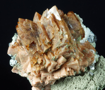 Helvite-Genthelvite and Calcite, Huanggang mine, Inner Mongolia, China