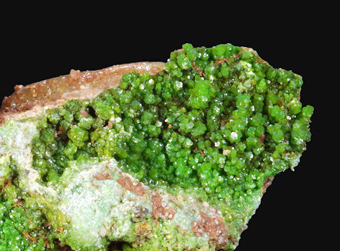 Pyromorphite, Gute Hoffnung Mine, Klf, Alfeld, Lower Saxony, Germany