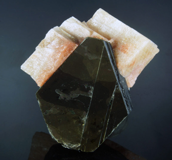 Biotite on Calcite, Erongo Mountains, Namibia