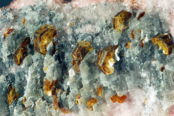 Shigaite, Rhodochrosite, N'Chwaning I mine, South Africa