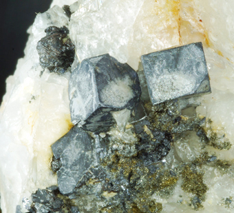 Sphalerite and Galena, Combal lake, Valley of Aosta, Italy