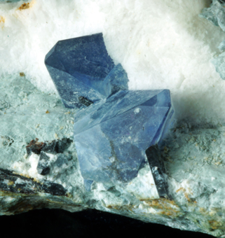 Benitoite and Neptunite - Gem Mine - California , USA