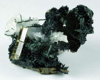 Omphacite and Epidote, Bric Vert, Quincinetto, Piedmont, Italy