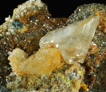 Cerussite on Smithsonite - Toiussit  - Morocco