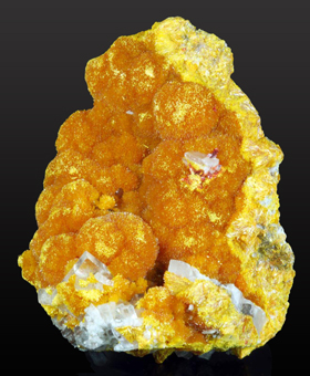 Orpiment and Baryte, Realgar - La Liberdad mine, Quiruvilca, Peru