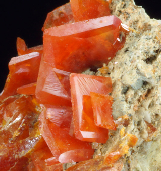 Wulfenite, Touissit, Oriental Region, Morocco