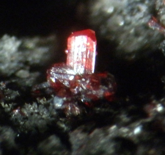 Proustite - Imiter mine, Imiter district, Souss-Massa-Dra Region, Morocco