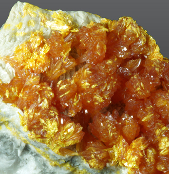 Orpiment, El'brusskiy Arsenic mine, Northern Caucasus Region, Russia