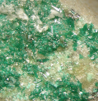 Sanromnite, Malachite, Trona, Nahcolite, Santa Rosa mine, Tarapac Region, Chile