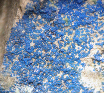 Santarosaite (TL) - Santa Rosa mine, Tarapac Region, Chile